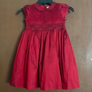 Red Silk Janie and Jack Dress | Valentines Day